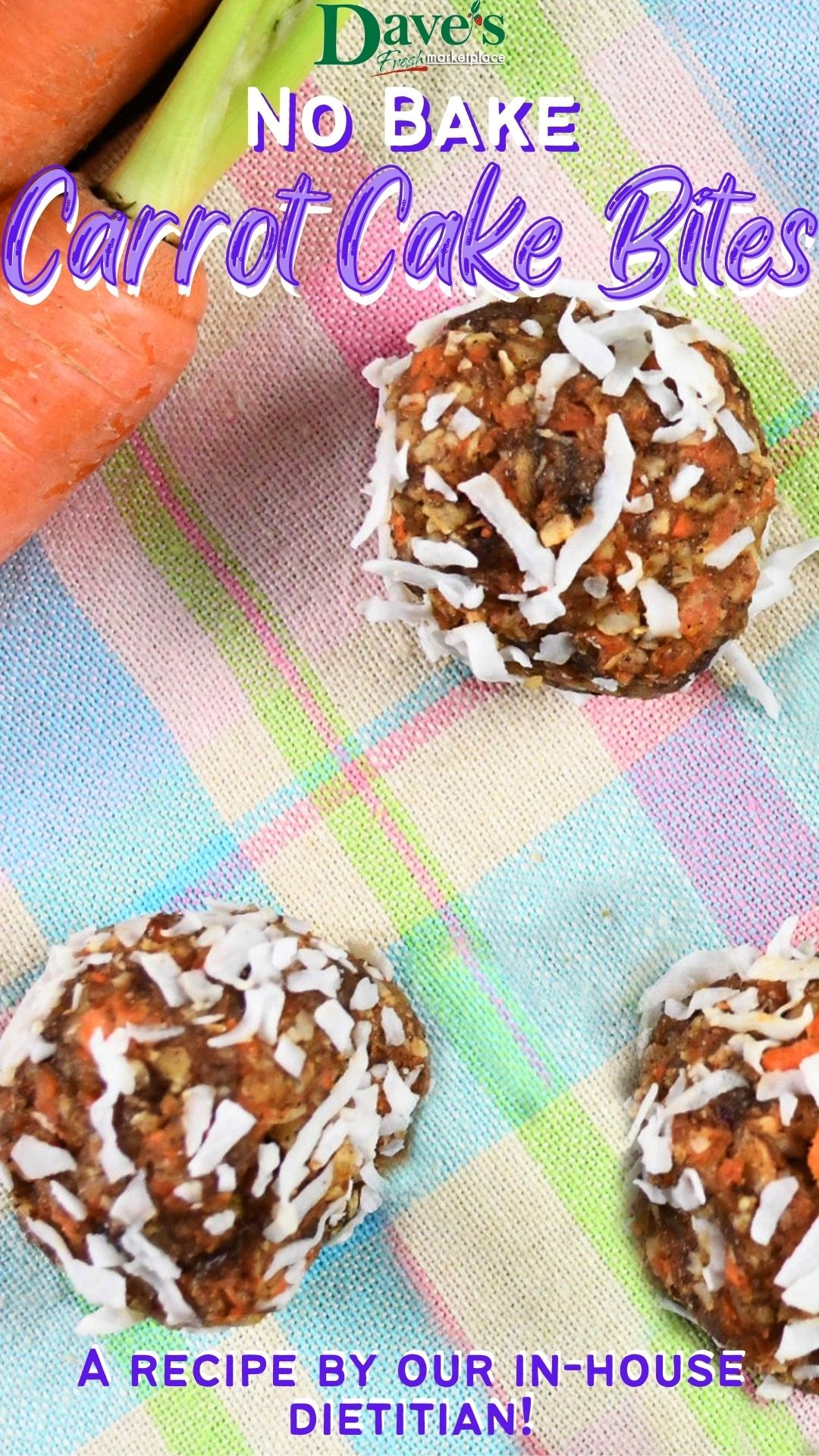 No Bake Carrot Cake Bites